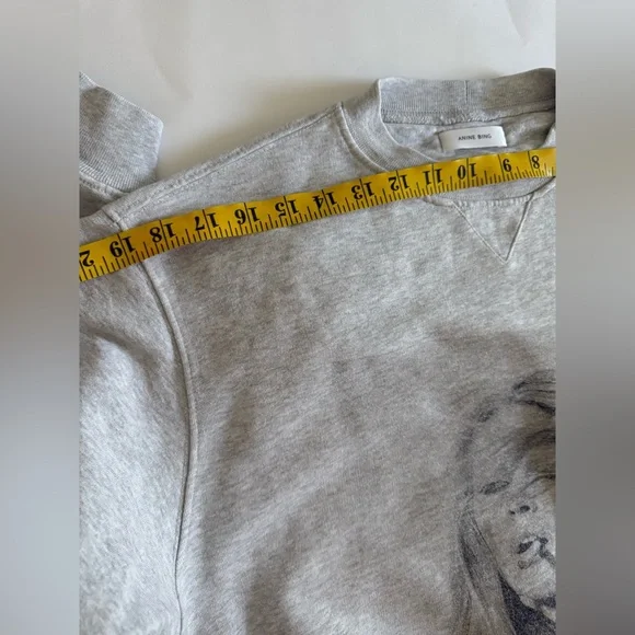 Anine Bing Gray Ramona Crewneck Sweater size XS - Picture 9 of 11